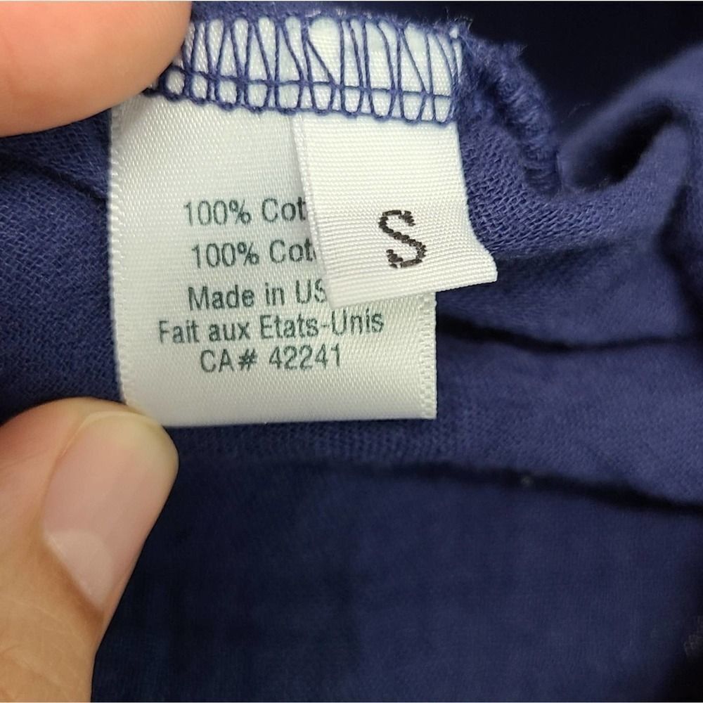 STARK Blue High-Low Button Down Shirt Size Small - Picture 3 of 5